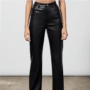 Zara Leather pants Size 2